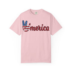 'Merica Peace Sign T-shirt – Patriotic 4th of July USA Graphic Tee