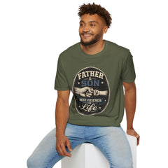Father & Son Shirt | Vintage Fist Bump Father's Day Gift