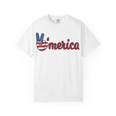 'Merica Peace Sign T-shirt – Patriotic 4th of July USA Graphic Tee