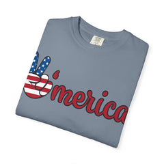 'Merica Peace Sign T-shirt – Patriotic 4th of July USA Graphic Tee
