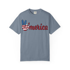 'Merica Peace Sign T-shirt – Patriotic 4th of July USA Graphic Tee