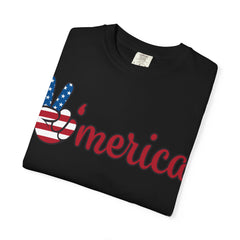 'Merica Peace Sign T-shirt – Patriotic 4th of July USA Graphic Tee