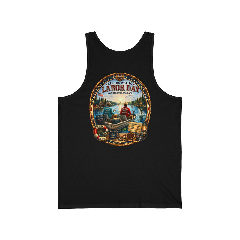 Lake Days Tank Top – Vintage Fisherman Graphic